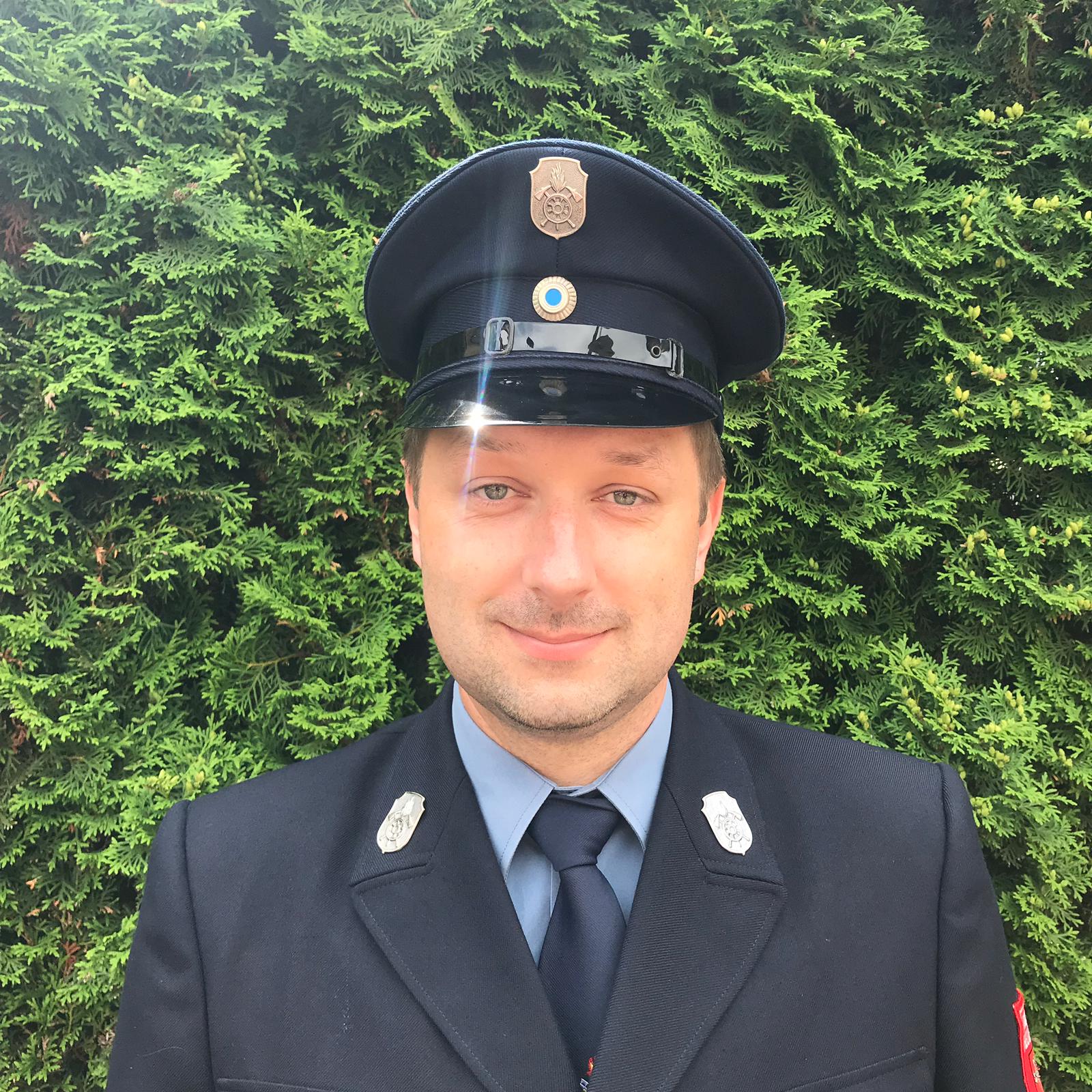 Schriftführer Stefan Thiem der Freiwilligen Feuerwehr Poppendorf im Ahorntal, Landkreis Bayreuth